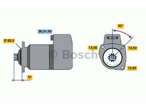 BOSCH 0 001 416 065 starteris 
 Elektros įranga -> Starterio sistema -> Starteris