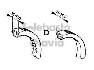 WEBASTO 62034018A paskirstymo diržas