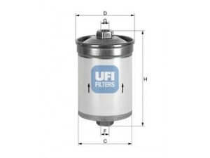 UFI 31.506.00 kuro filtras 
 Degalų tiekimo sistema -> Kuro filtras/korpusas
0060506968, 60506968, 71736110