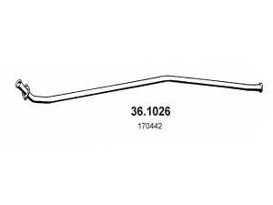 ASSO 36.1026 išleidimo kolektorius 
 Išmetimo sistema -> Išmetimo vamzdžiai
170440, 170442