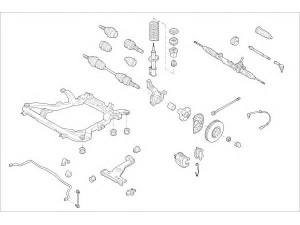 DELPHI OPEL-05166-F rato pakaba 
 Ašies montavimas/vairavimo mechanizmas/ratai -> Prekių paieška pagal schemą