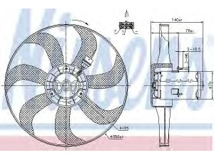 NISSENS 85685 ventiliatorius, radiatoriaus 
 Aušinimo sistema -> Oro aušinimas
6X0.959.455 A, 6X0.959.455 A, 6X0.959.455 A
