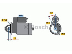 BOSCH 0 986 014 940 starteris 
 Elektros įranga -> Starterio sistema -> Starteris
003 151 79 01, 003 151 79 01 80