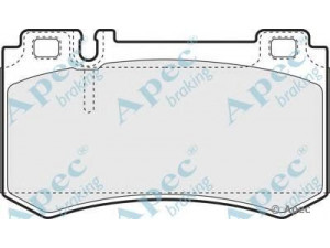 APEC braking PAD1425 stabdžių trinkelių rinkinys, diskinis stabdys 
 Techninės priežiūros dalys -> Papildomas remontas
0004230430, 0034206220, 0034209420