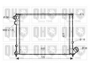 QUINTON HAZELL QER1533 radiatorius, variklio aušinimas 
 Aušinimo sistema -> Radiatorius/alyvos aušintuvas -> Radiatorius/dalys
1330.14