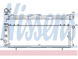 NISSENS 60988 radiatorius, variklio aušinimas