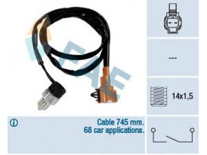 FAE 40880 jungiklis, atbulinės eigos žibintas 
 Elektros įranga -> Šviesų jungikliai/relės/valdymas -> Šviesų jungiklis/svirtis
32008-AA071, 32008-AA072, 32008-AA074