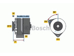 BOSCH 0 986 034 110 kintamosios srovės generatorius 
 Elektros įranga -> Kint. sr. generatorius/dalys -> Kintamosios srovės generatorius
12 31 1 288 409, 12 31 1 289 403