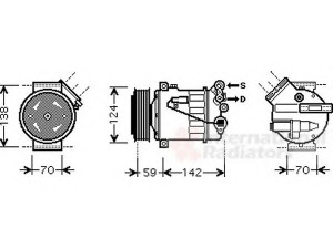 VAN WEZEL 3700K450 kompresorius, oro kondicionierius 
 Oro kondicionavimas -> Kompresorius/dalys
13191994, 24411264, 6854006, 6854072