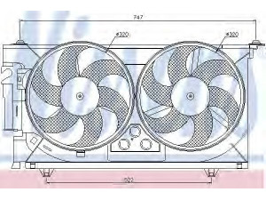 NISSENS 85083 ventiliatorius, radiatoriaus 
 Aušinimo sistema -> Oro aušinimas
1250.F1, 1254.74, 1308.P4, 1250.F1