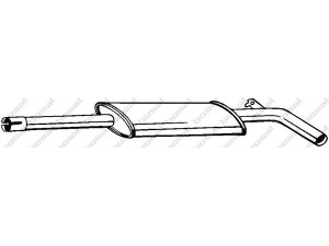 BOSAL 278-411 vidurinis duslintuvas 
 Išmetimo sistema -> Duslintuvas
82.00.276.007L