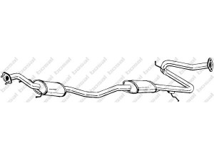 BOSAL 288-563 vidurinis duslintuvas 
 Išmetimo sistema -> Duslintuvas
B338-40-300A, B338-40-300A9A, BP13-40-300A