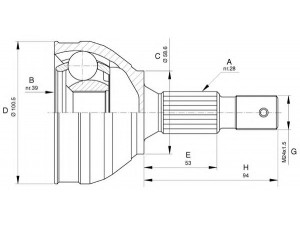 OPEN PARTS CVJ5653.10 jungčių komplektas, kardaninis velenas 
 Ratų pavara -> Sujungimai/komplektas
3272GL, 3273GC