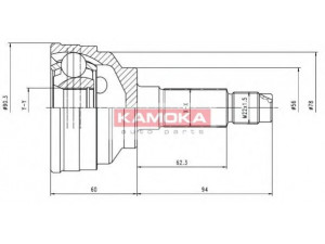 KAMOKA 6558 jungčių komplektas, kardaninis velenas 
 Ratų pavara -> Sujungimai/komplektas
G013-25-500, G013-25-600, G033 25 500 B