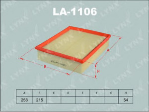 LYNXauto LA-1106 oro filtras 
 Techninės priežiūros dalys -> Techninės priežiūros intervalai
13 71 1 736 675, 13 72 1 433 933