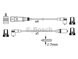 BOSCH 0 986 356 380 uždegimo laido komplektas 
 Kibirkšties / kaitinamasis uždegimas -> Uždegimo laidai/jungtys