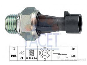 FACET 7.0096 alyvos slėgio jungiklis 
 Variklis -> Variklio elektra
55202374, 60593844, 60593845, 60807244