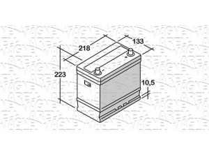 MAGNETI MARELLI 068045033010 starterio akumuliatorius; starterio akumuliatorius 
 Elektros įranga -> Akumuliatorius