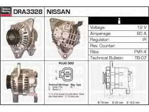 DELCO REMY DRA3328 kintamosios srovės generatorius 
 Elektros įranga -> Kint. sr. generatorius/dalys -> Kintamosios srovės generatorius
A2T14694, A2T14694RE, 23100-35F10