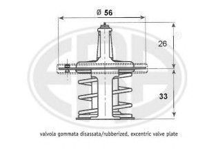 ERA 350280 termostatas, aušinimo skystis 
 Aušinimo sistema -> Termostatas/tarpiklis -> Thermostat
21200-AA071, 21200-AA072, 21200-AA170