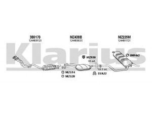 KLARIUS 600505U išmetimo sistema