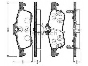 BOSCH 0 986 TB3 073 stabdžių trinkelių rinkinys, diskinis stabdys 
 Techninės priežiūros dalys -> Papildomas remontas
044660D010