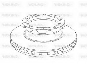 WOKING NSA1050.20 stabdžių diskas 
 Dviratė transporto priemonės -> Stabdžių sistema -> Stabdžių diskai / priedai
1134600, 9424210912, 9424211012