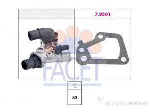 FACET 7.8286 termostatas, aušinimo skystis 
 Aušinimo sistema -> Termostatas/tarpiklis -> Thermostat
46525581