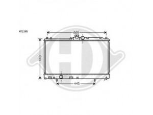 DIEDERICHS 8580622 radiatorius, variklio aušinimas 
 Aušinimo sistema -> Radiatorius/alyvos aušintuvas -> Radiatorius/dalys
MR464612