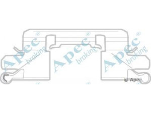 APEC braking KIT1177 priedų komplektas, stabdžių trinkelė 
 Stabdžių sistema -> Būgninis stabdys -> Dalys/priedai