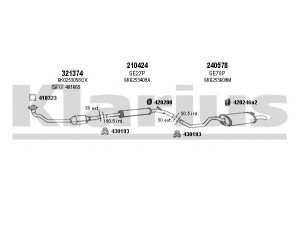 KLARIUS 790175E išmetimo sistema 
 Išmetimo sistema -> Išmetimo sistema, visa