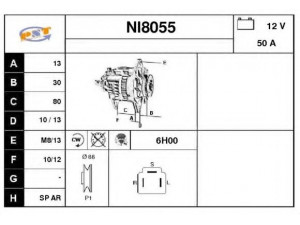 SNRA NI8055 kintamosios srovės generatorius
A2T25578, A2T25598, 23100G3711