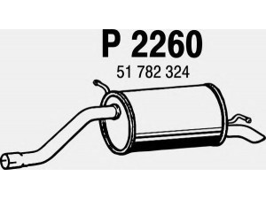 FENNO P2260 galinis duslintuvas 
 Išmetimo sistema -> Duslintuvas
51782324