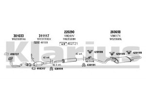 KLARIUS 930633E išmetimo sistema 
 Išmetimo sistema -> Išmetimo sistema, visa