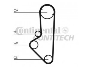 CONTITECH CT707 paskirstymo diržas 
 Techninės priežiūros dalys -> Papildomas remontas
GTB1253, WAM2804, WAM2804