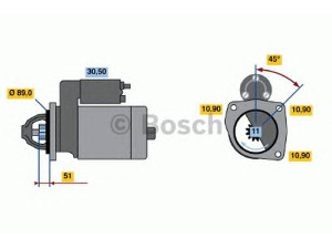 BOSCH 0 986 013 710 starteris
835 330 980