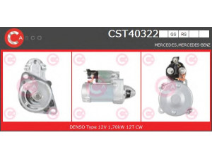 CASCO CST40322GS starteris 
 Elektros įranga -> Starterio sistema -> Starteris
0061514501, 6519060025, 6519060026