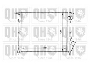 QUINTON HAZELL QER1315 radiatorius, variklio aušinimas
60 06 000 709, 77 01 047 888