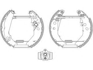 HELLA PAGID 8DB 355 003-781 stabdžių trinkelių komplektas 
 Techninės priežiūros dalys -> Papildomas remontas
1041483, 1473070, 5030105, 6183876