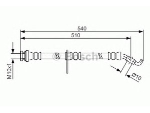 BOSCH 1 987 481 560 stabdžių žarnelė 
 Stabdžių sistema -> Stabdžių žarnelės
4709839, 93195274, 51550 62J00 000