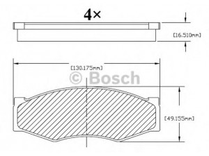 BOSCH F 03B 150 213 stabdžių trinkelių rinkinys, diskinis stabdys 
 Techninės priežiūros dalys -> Papildomas remontas
41060 03R85, 41060 03R86, 41060 04C85