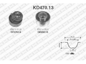 SNR KD470.13 paskirstymo diržo komplektas 
 Techninės priežiūros dalys -> Papildomas remontas
FP01-12-700A, FS01-12-730A