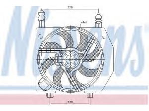 NISSENS 85426 ventiliatorius, radiatoriaus 
 Aušinimo sistema -> Oro aušinimas
1C15 8C607 CD, 1C15 8C607 CE, 1C15 8C607 CF