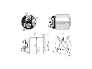 ERA 227461 solenoidinis jungiklis, starteris 
 Elektros įranga -> Starterio sistema -> Solenoidinis jungiklis