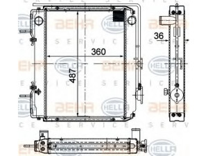 HELLA 8MK 376 701-111 radiatorius, variklio aušinimas
0304AB191N