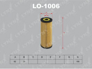 LYNXauto LO-1006 alyvos filtras 
 Techninės priežiūros dalys -> Techninės priežiūros intervalai
1100696, 038 115 466, 038 115 466 A