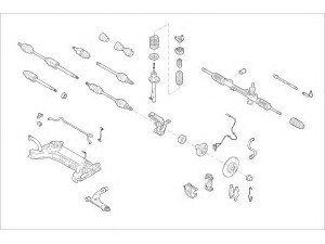 DELPHI FORD-17703-F rato pakaba 
 Ašies montavimas/vairavimo mechanizmas/ratai -> Prekių paieška pagal schemą
