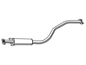 WALKER 22335 vidurinis duslintuvas 
 Išmetimo sistema -> Duslintuvas
GEX33733, GEX33740, WCE104880, WCE105270