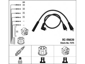NGK 7375 uždegimo laido komplektas 
 Kibirkšties / kaitinamasis uždegimas -> Uždegimo laidai/jungtys