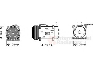 VAN WEZEL 4300K242 kompresorius, oro kondicionierius 
 Oro kondicionavimas -> Kompresorius/dalys
7700861150, 7700861150B